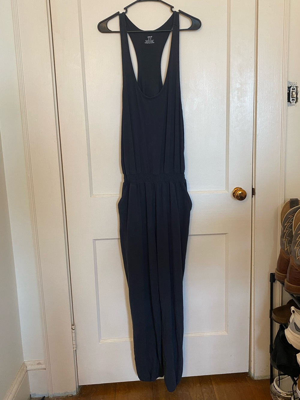 aerie Dark Grey Racerback Romper